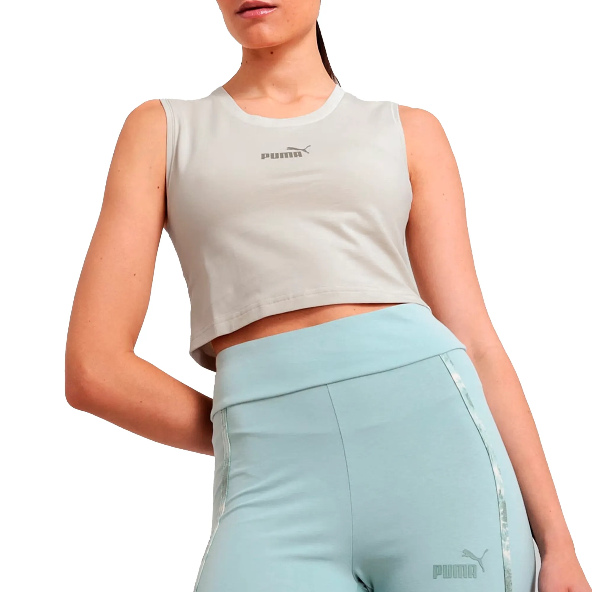 Puma Regata 687419-87 F SLIM CROPPED Off White Poliester -1-